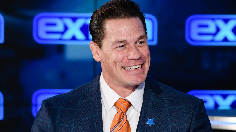 John Cena visiting "Extra" studios in 2020