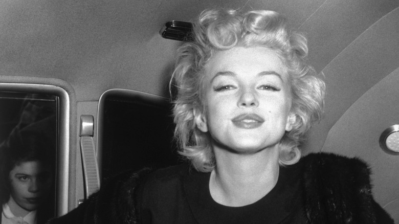 Marilyn Monroe poses in 1956