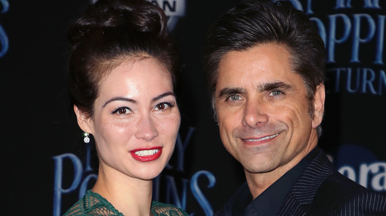 John Stamos and Caitlin McHugh red carpet