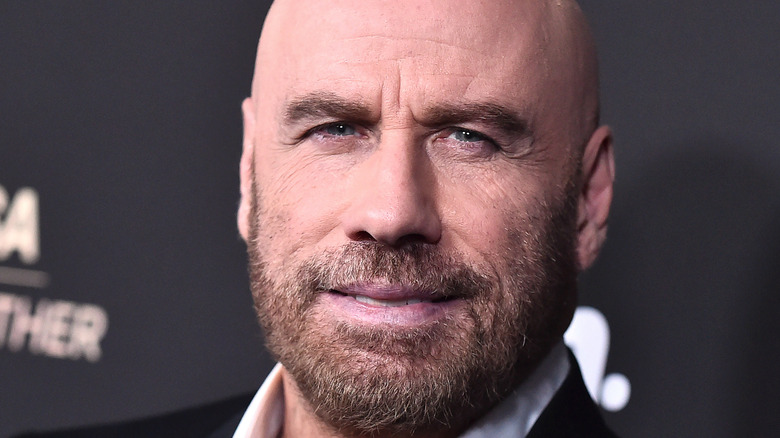 John Travolta arrives for the G'Day USA Gala on January 25, 2020