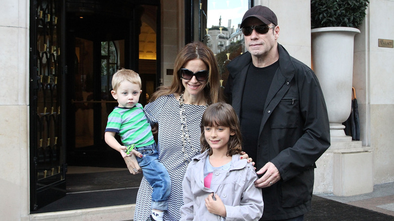 John Travolta and his family