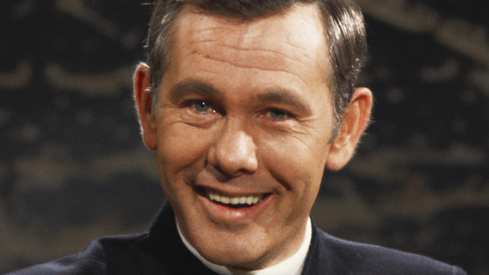 Johnny Carson smiling