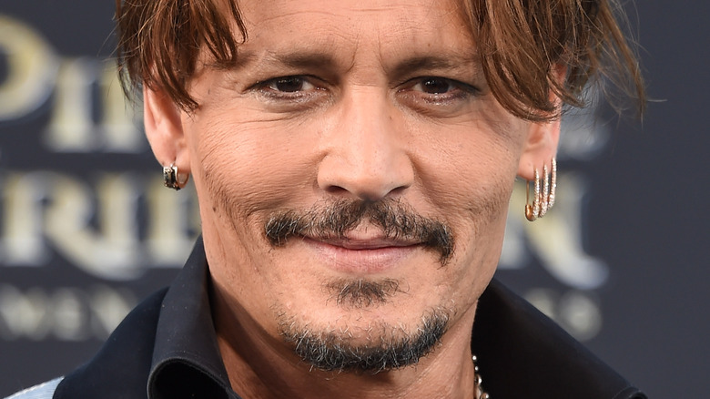 Johnny Depp at the "Pirates of the Caribbean: Dead Men Tell No Tales" premiere
