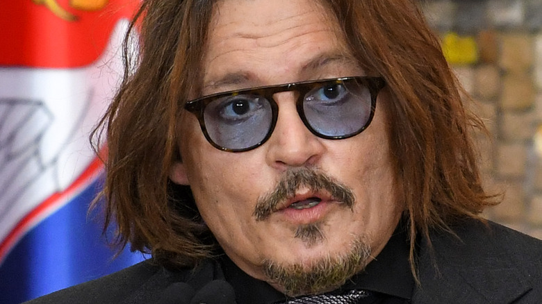 Johnny Depp talking
