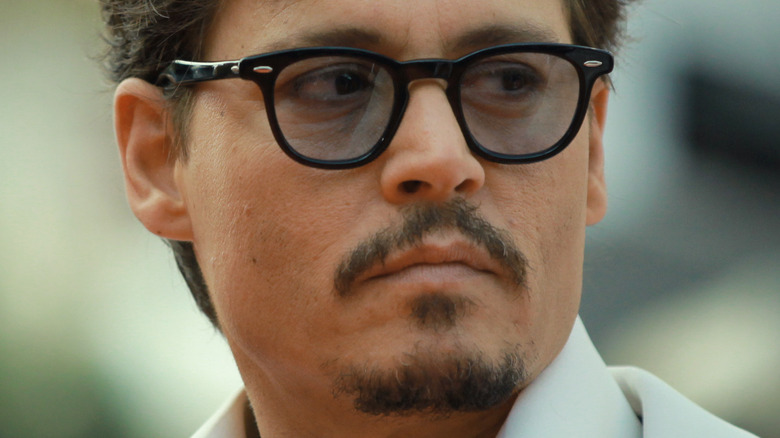 Johnny Depp in glasses
