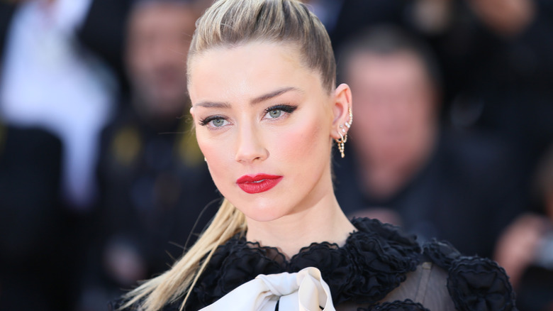 Amber Heard posing