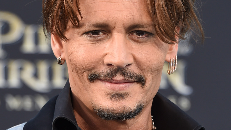 Johnny Depp at the "Pirates of the Caribbean: Dead Men Tell No Tales" premiere