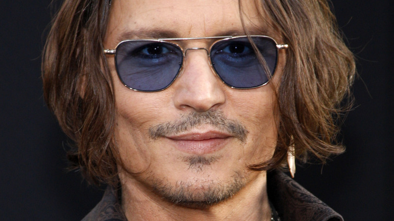 Johnny Depp at the Los Angeles premiere of 'Dark Shadows'