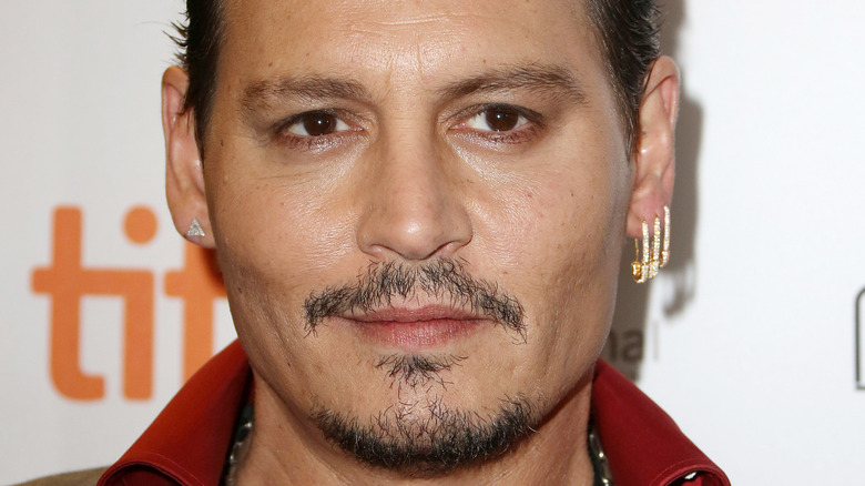 Johnny Depp attends the "Black Mass" premiere at Toronto International Film Festival