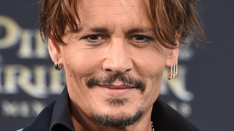 Johnny Depp smiling