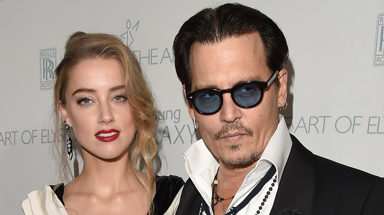 Amber Heard Johnny Depp Formal Event