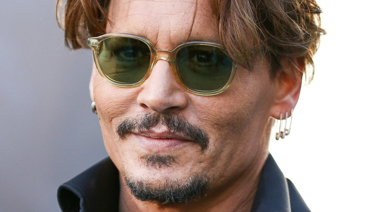 Johnny Depp smiling