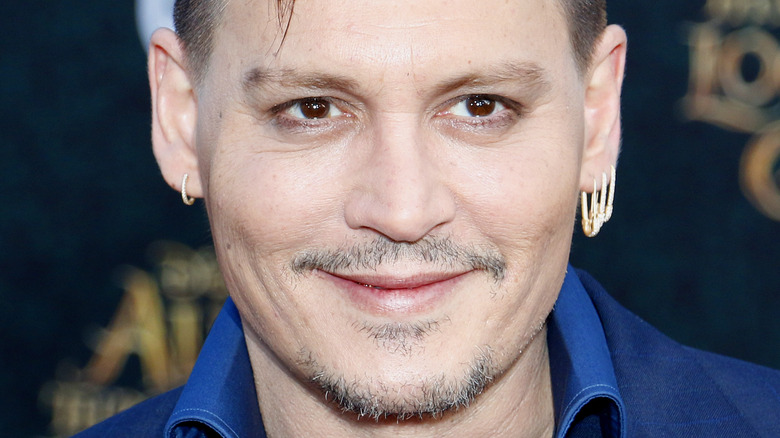 Johnny Depp smiling