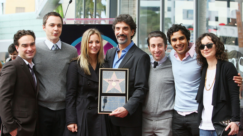 The Big Bang Theory cast on the Hollywood Walk of Fame