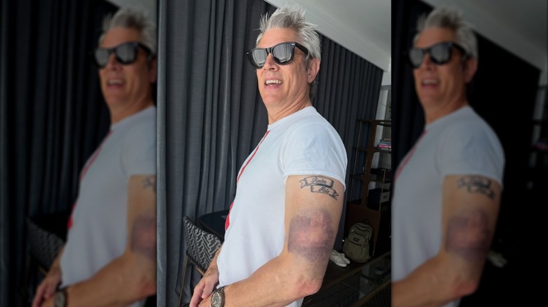 Johnny Knoxville posing for an Instagram picture in 2026.