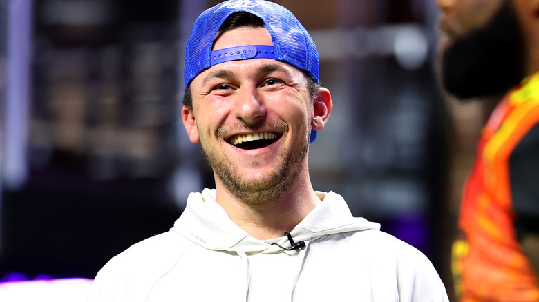 Johnny Manziel, smiling