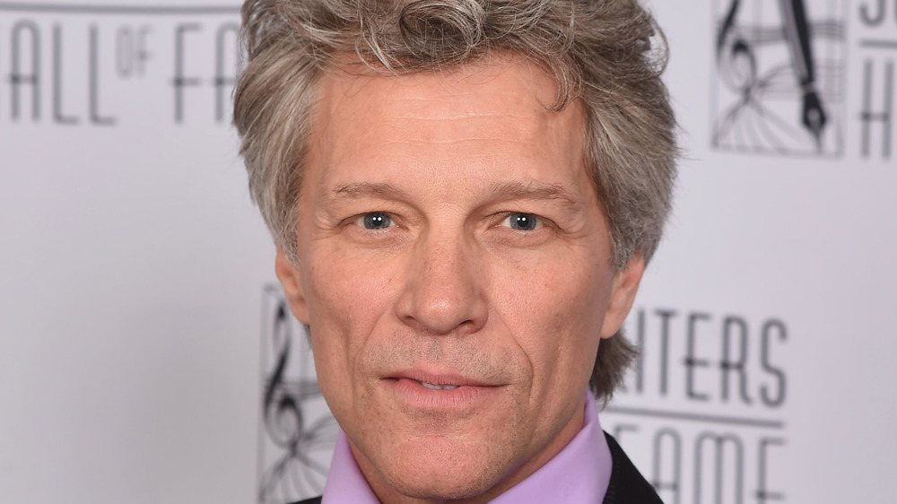 Jon Bon Jovi staring at camera