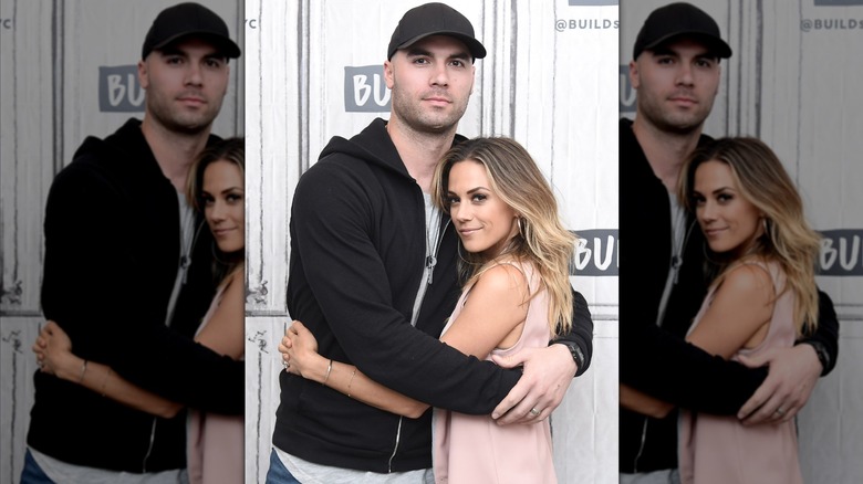 Mike Caussin and Jana Kramer hugging