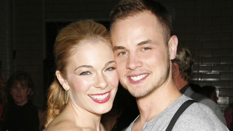 LeAnn Rimes and Dean Sheremet posing for a photo