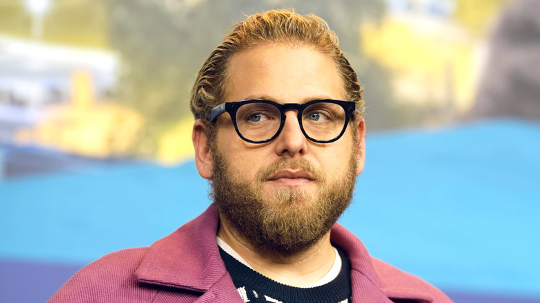 Jonah Hill wearing glasses