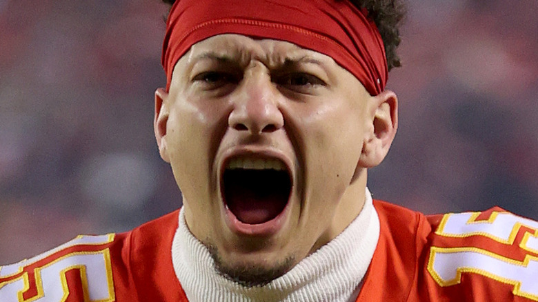 Patrick Mahomes yelling