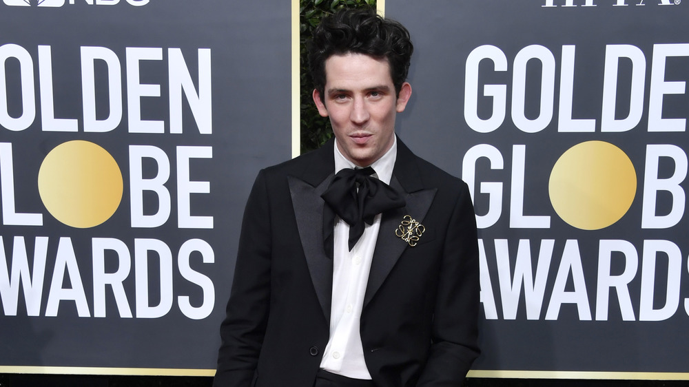 Josh O'Connor on the Golden Globes red carpet
