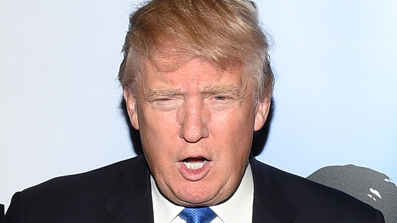 Donald Trump yelling