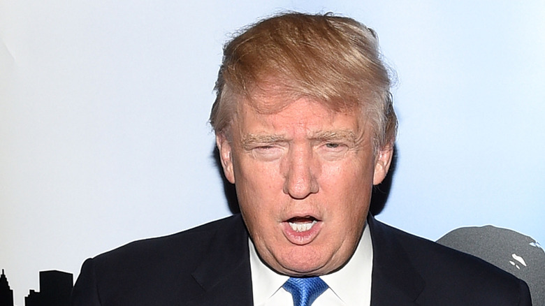 Donald Trump yelling