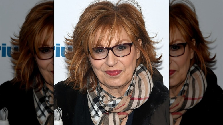 Joy Behar looking serious