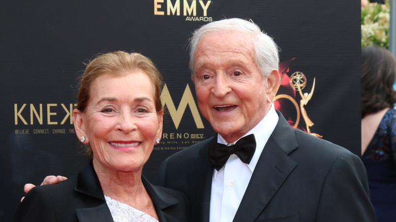 Judge Judy and Jerry Sheindlin at Emmy awards