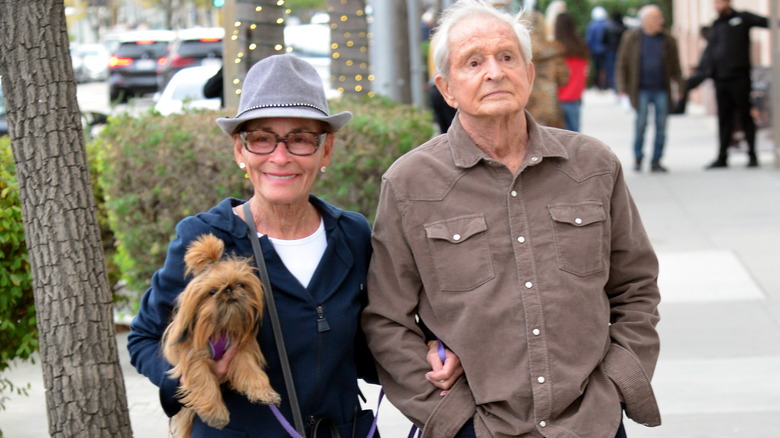 Judge Judy and Jerry Sheindlin walking