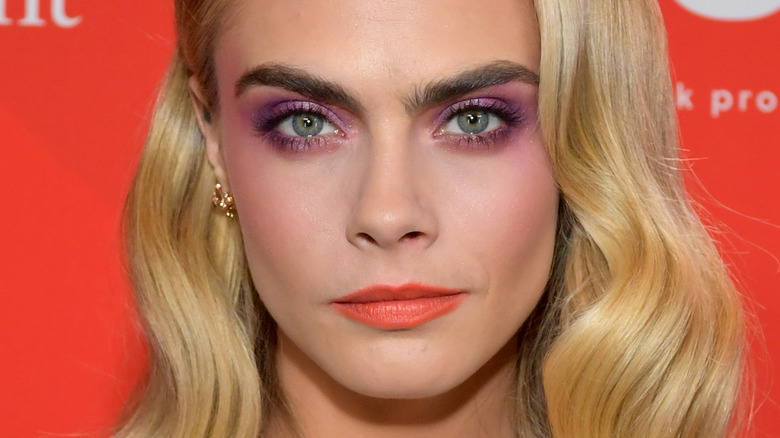 Cara Delevingne attending the 2020 American Music Awards