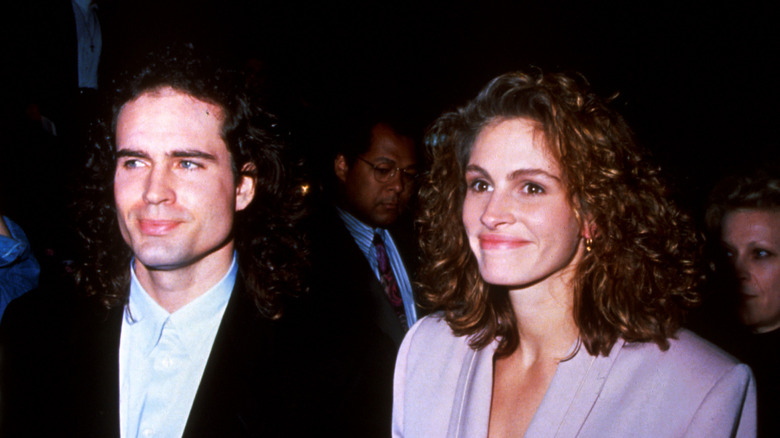 Jason Patric and Julia Roberts smiling in 1991