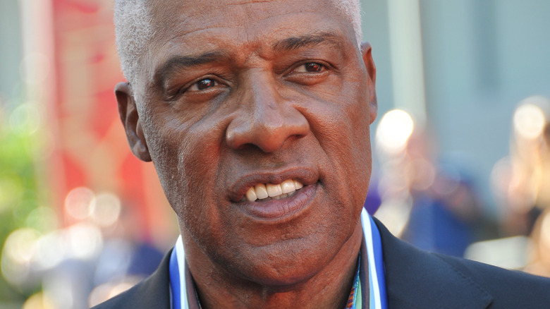 Julius Erving posing at the ESPYS