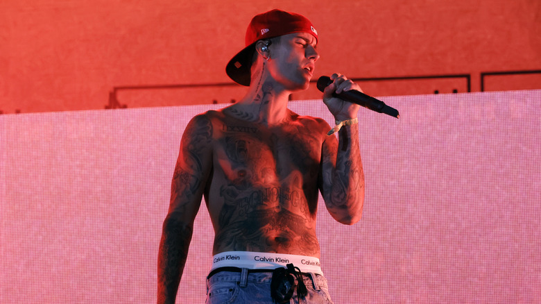Justin Bieber performs 
