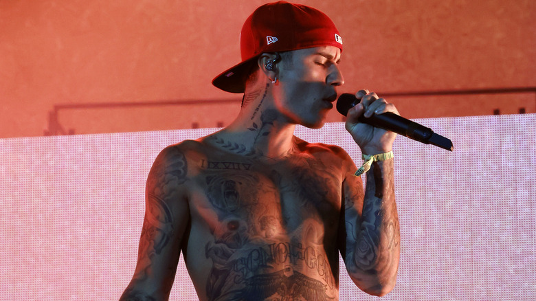 Justin Bieber performs 