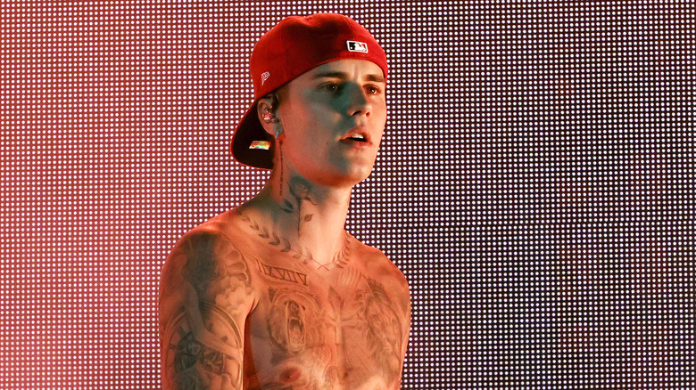 Justin Bieber onstage
