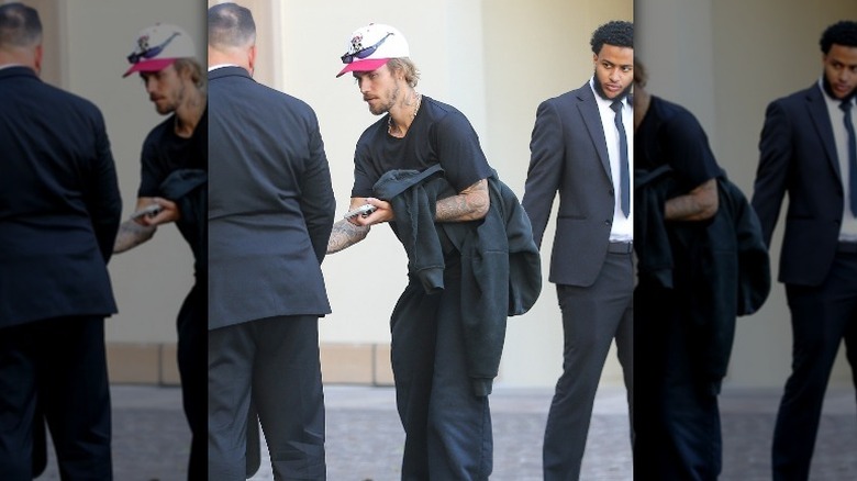 Justin Bieber walking