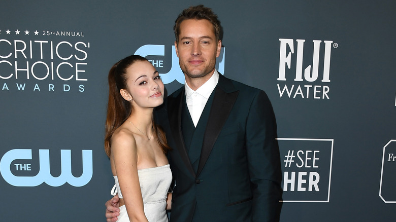 Isabella Hartley and Justin Hartley red carpet