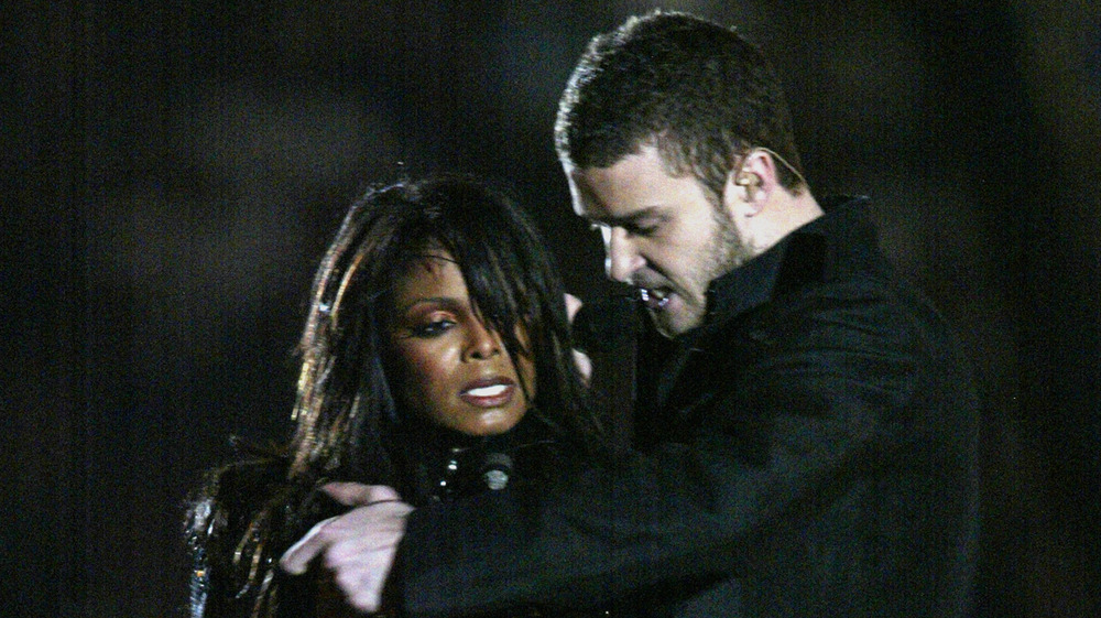 Janet Jackson and Justin Timberlake at Super Bowl