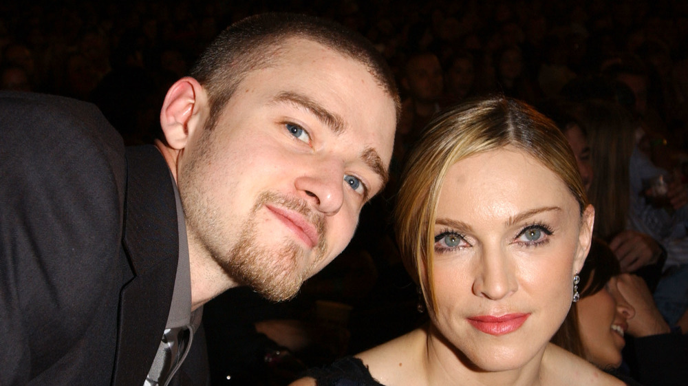 Justin Timberlake and Madonna posing together