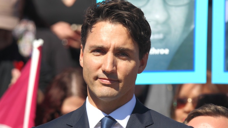 Justin Trudeau at Parliament Hill vigil