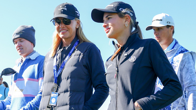 Vanessa and Kai Trump walking together