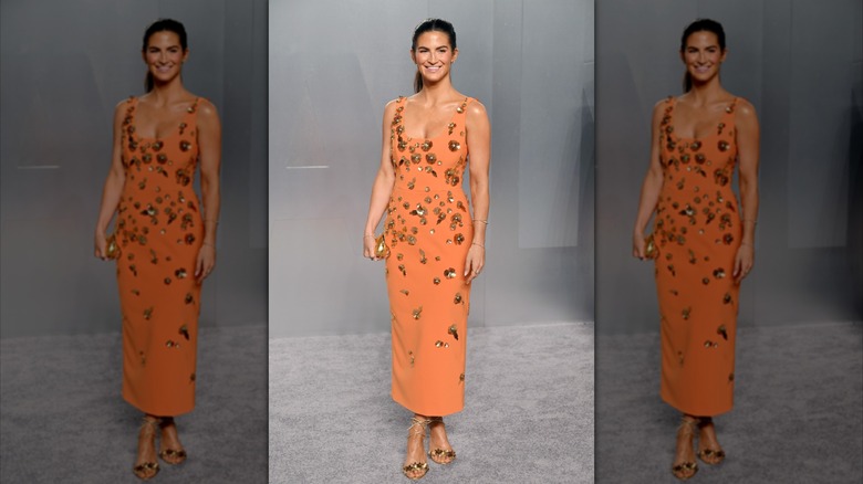 Kaitlan Collins smiling and posing at the 2026 Vanity Fair Oscar Party.