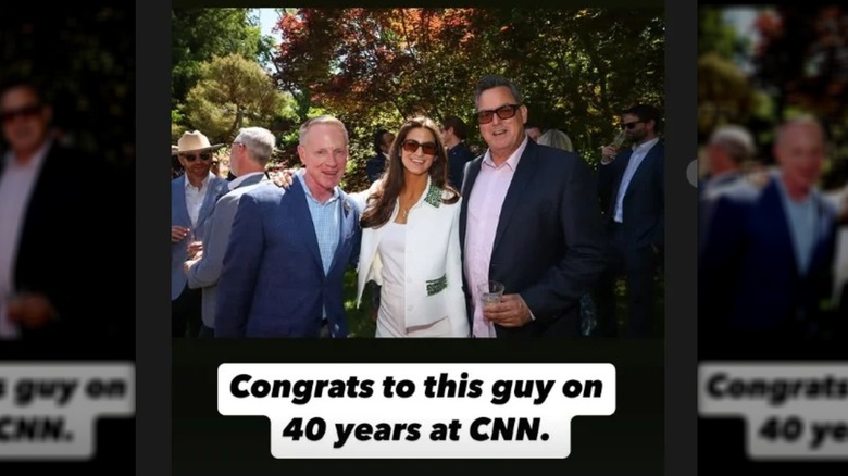 Kaitlan Collins poses with CNN colleagues.