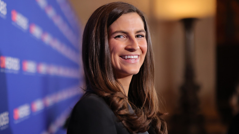 Kaitlan Collins on the red carpet.