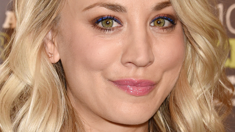 Kaley Cuoco smiling red carpet event