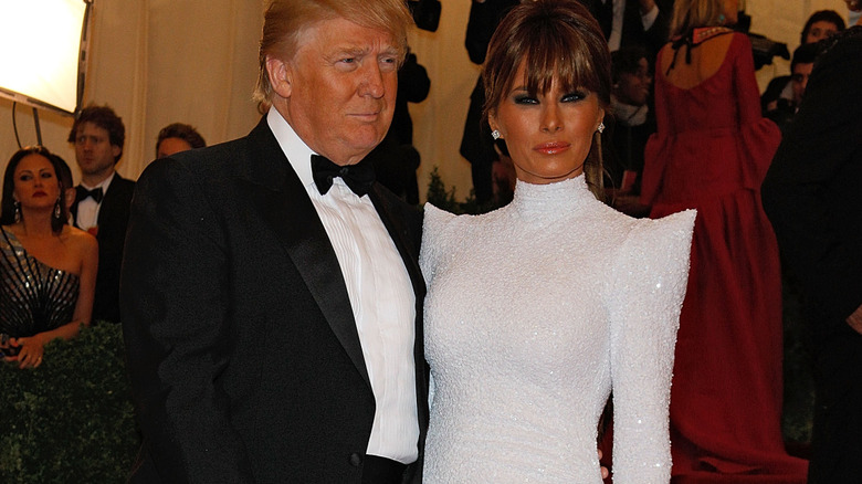 Donald and Melania Trump at the 2012 Met Gala