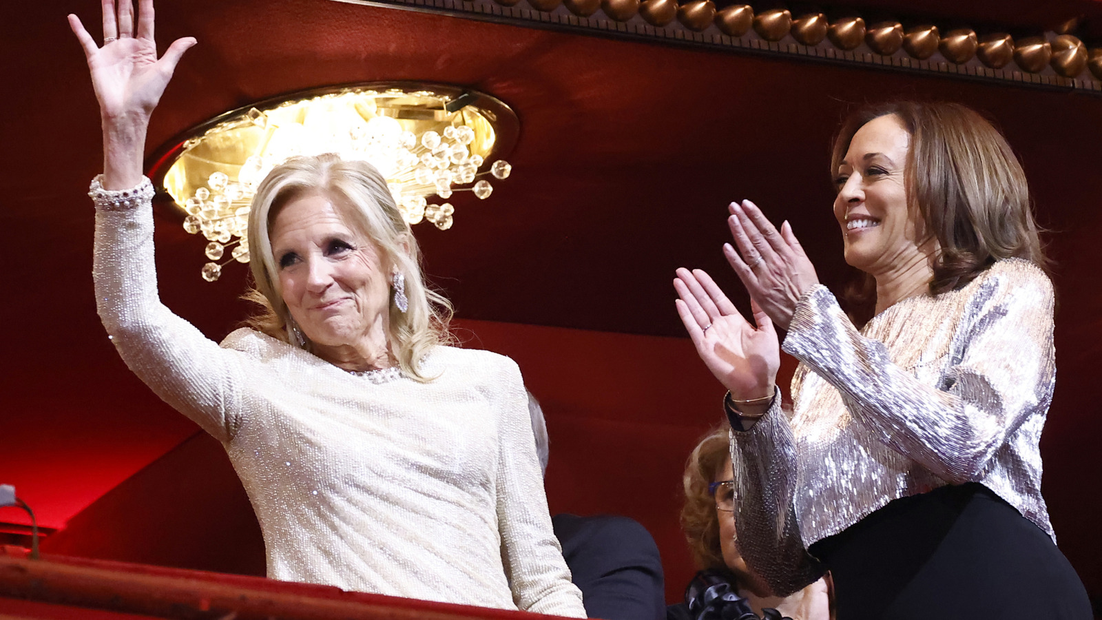 Kamala Harris & Jill Biden's Icy Feud Seemingly Hasn't Thawed During Awkward Funeral Encounter
