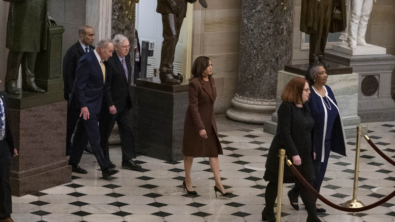 Kamala Harris walking